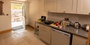 Self catered kitchen at Ellenboro House in Newton-in-Cartmel, Lake District