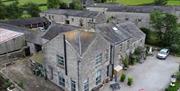 Birdseye view of The Dairy at Brackenthwaite Farm near Arnside, Cumbria