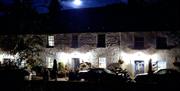Exterior of The King's Head in Ravenstonedale, Cumbria at night