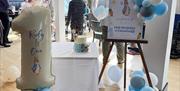 Children's 1st birthday party decorations at Marina View in Bowness-on-Windermere, Lake District