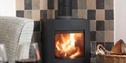 Wood burner at Rigg Barn at Fornside Farm Cottages in St Johns-in-the-Vale, Lake District © Jo Crompton Photography