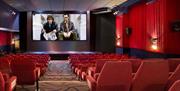 Cinema at Fellinis Restaurant in Ambleside, Lake District