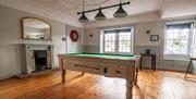 Pool room at The Kings Arms, Temple Sowerby