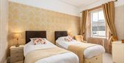 Twin bedroom in The Tall House, Keswick in the Lake District, Cumbria