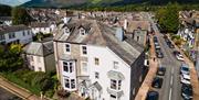 Aerial drone photo of The Tall House, Keswick in the Lake District, Cumbria