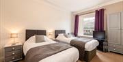 Twin bedroom in The Tall House, Keswick in the Lake District, Cumbria