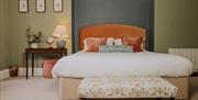 Double bedroom at The Pheasant Lodge near Grange-over-Sands, Cumbria
