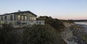 Scenic views from lodge at Holgates Holiday Park in Silverdale, Cumbria