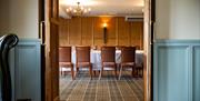 Room set for a private event at Heather Glen Country House in Ainstable, Cumbria © Al Topping