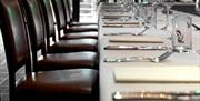 Table setting for an private event at Heather Glen Country House in Ainstable, Cumbria © Al Topping