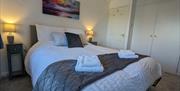Double bedroom at Corner Cottage at Brackenthwaite Farm near Arnside, Cumbria