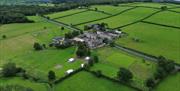 Aerial view of Brackenthwaite Farm near Arnside, Cumbria
