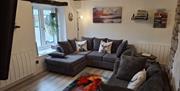 Living area at The Coach House at Brackenthwaite Farm near Arnside