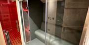 Steam Room at Moss Foot Holiday Home in Firbank, Cumbria