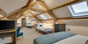 Loft bedroom at Moss Foot Holiday Home in Firbank, Cumbria