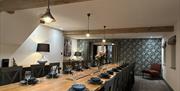 Dining room at Moss Foot Holiday Home in Firbank, Cumbria
