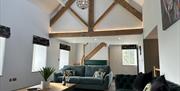 Living area at Moss Foot Holiday Home in Firbank, Cumbria