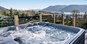 Hot tub at Thackthwaite Lodge, available through holidaylodges.co.uk in the Lake District, Cumbria