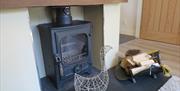 Wood Burning Fireplace at Jasmine Cottage in Kirkby Lonsdale, Cumbria