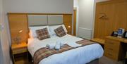 Double bedroom at King Alfred Hotel in Barrow-in-Furness, Cumbria