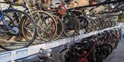 Bicycles at Lakeland Motor Museum in Newby Bridge, Lake District