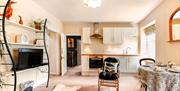 Dining and Living room with kitchen at Dorothy's Place in Bowness-on-Windermere, Lake District