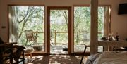 Balcony at Tawny Owl Treehouse from Classic Cottages in the Lake District, Cumbria