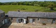 Aerial shot and exterior at The Haven at Hadrian's Wall from Classic Cottages in the Lake District, Cumbria