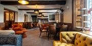 Bar and lounge area at The Kings Arms, Temple Sowerby