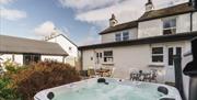 Hot tub at Wansfell View in Hawkshead, Lake District