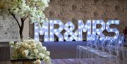 Wedding decor at The Halston in Carlisle, Cumbria
