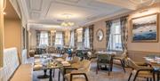 Restaurant seating at The Borrowdale Hotel in Borrowdale, Lake District