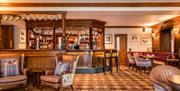 Bar and bar seating at The Borrowdale Hotel in Borrowdale, Lake District