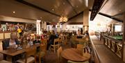 Bar and restaurant at White Cross Bay Holiday Park in Windermere, Lake District