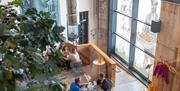 Visitors eating at The Peddler in Whitehaven, Cumbria