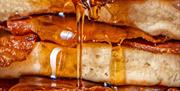 Pancakes with syrup from The Peddler in Whitehaven, Cumbria