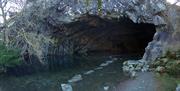 Entrance to Rydal Cave in the Lake District, Cumbria