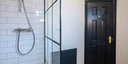 Ensuite shower at The Kings Arms, Temple Sowerby