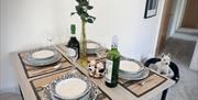 Dining table in Scarpa from Muddy Boots Escapes in Kirkby Stephen, Cumbria