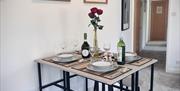 Dining table in Scarpa from Muddy Boots Escapes in Kirkby Stephen, Cumbria