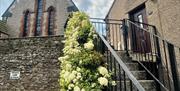 Front entrance to Scarpa from Muddy Boots Escapes in Kirkby Stephen, Cumbria