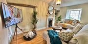 Living room in Arcade Royale from Muddy Boots Escapes in Kirkby Stephen, Cumbria