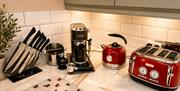 Kitchen appliances at La Petite Mews from Muddy Boots Escapes in Kirkby Stephen, Cumbria