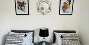 Twin bedroom in Scarpa from Muddy Boots Escapes in Kirkby Stephen, Cumbria