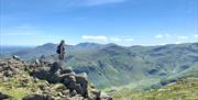 Visitors on a guided walk with South Lakes Adventures in the Lake District, Cumbria