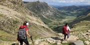 Visitors on a guided walk with South Lakes Adventures in the Lake District, Cumbria