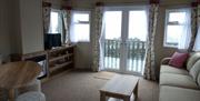 Living and Dining Area at Spoon Hall Caravans near Coniston, Lake District