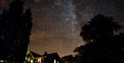 Dark skies above Hazel Bank Country House Hotel in Rosthwaite, Lake District