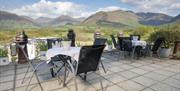 Garden with views at Brantholme B&B, Ambleside, Cumbria