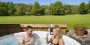 Guests in the Hot Tub at Brantholme B&B in Ambleside, Lake District